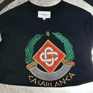 Casablanca Embroidered Logo Sweatshirt Black